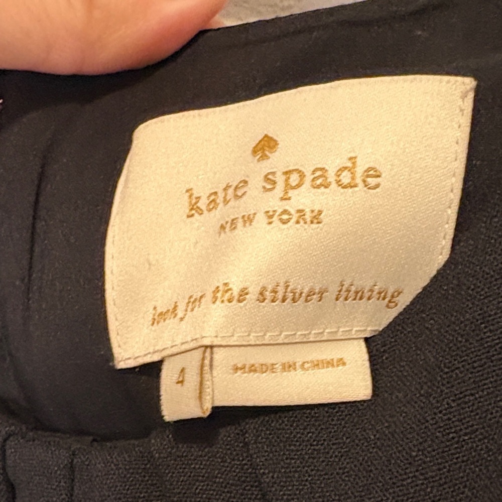 Kate Spade Black Sleeveless Mini Dress size 4 - Picture 2 of 7